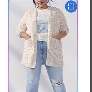 Maurices Cream Speckled Cardigan